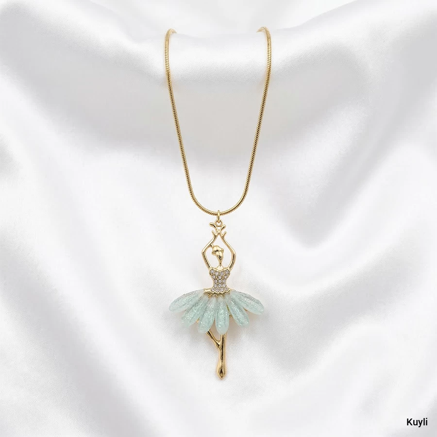 Elegant Ballerina Pendant