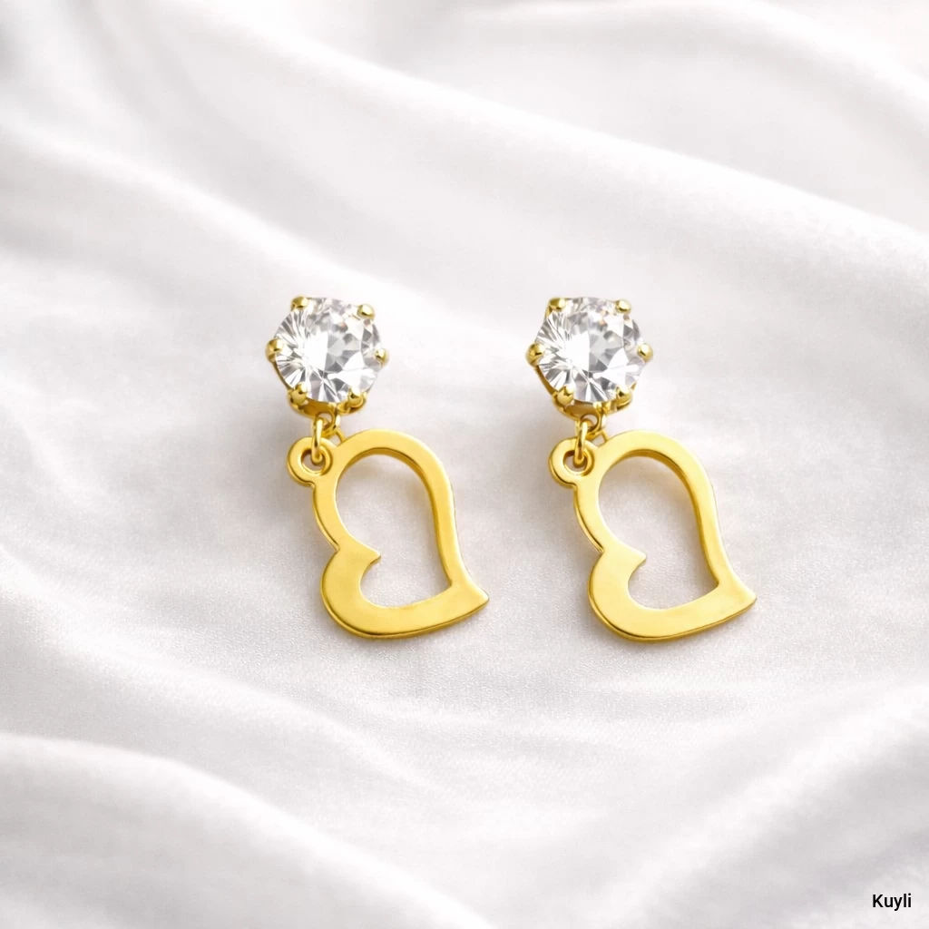 Heart Drop Stud