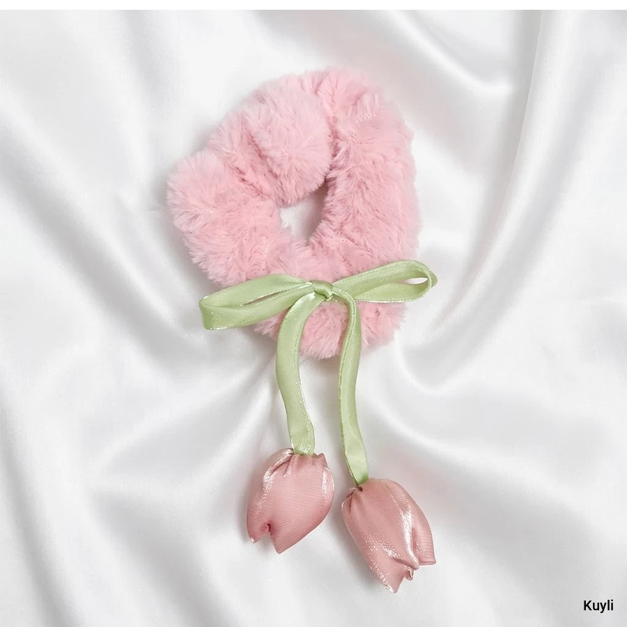 Tulip Charm Scrunchie