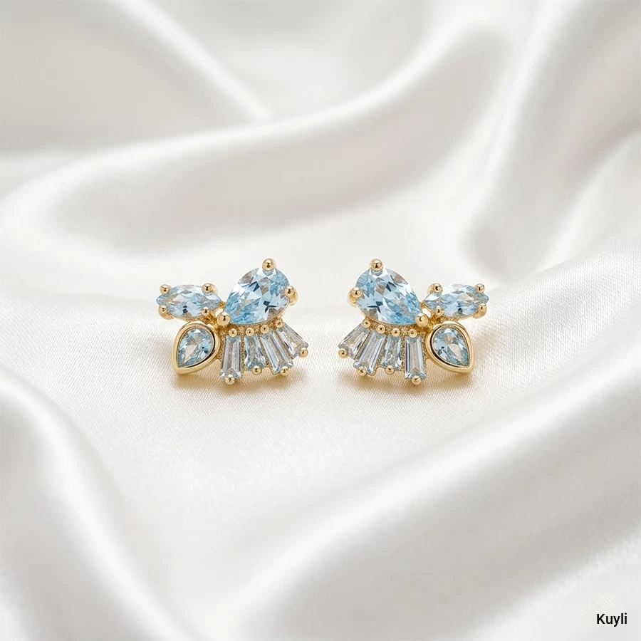 Crystal Fan Stud